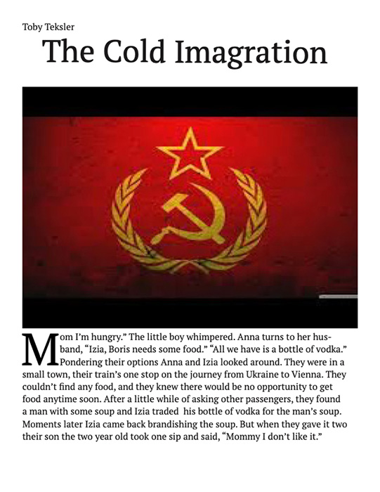Article by Toby Teksler